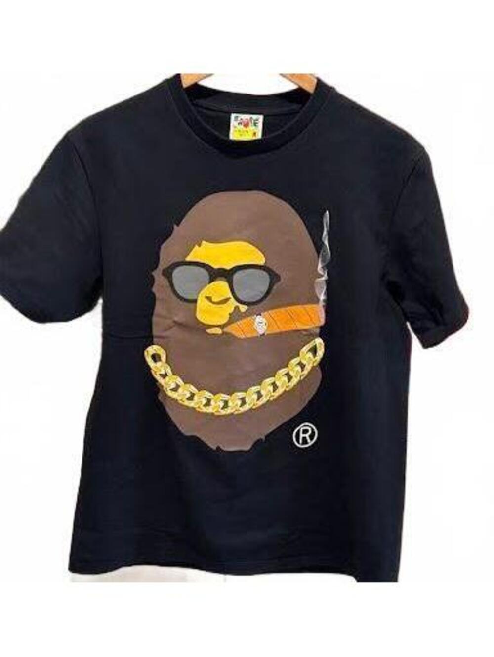 Big Ape Head Cigar Gold Chain T Medium